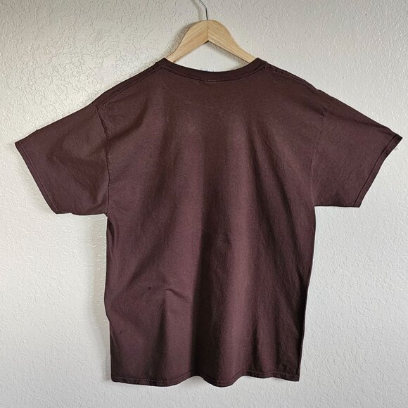 Scarecrow Skull Evil Graphic T-Shirt Halloween Design Brown HD Cotton L - Picture 2 of 8